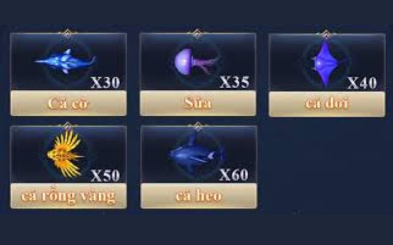 Bắn Cá Athena Gaming – Khám Phá Thủ Thuật Săn Cá Đỉnh Cao 3 Các loại cá và vũ khí trong game Bắn Cá Athena Gaming